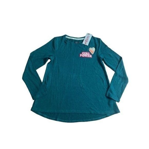 Cat & Jack Girls Green top size 7-8 - Picture 7 of 8